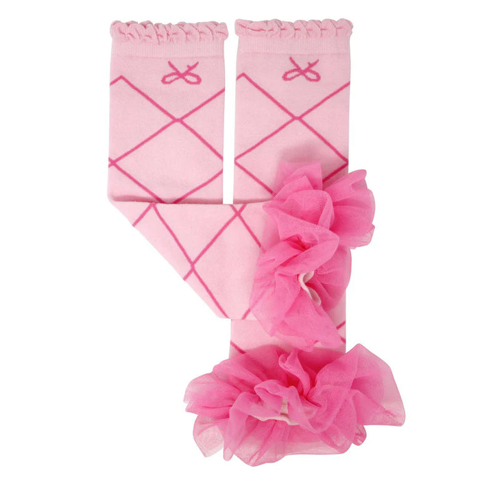 Pink Poppy | Ballerina Pink Ruffle Tulle Leg Warmer