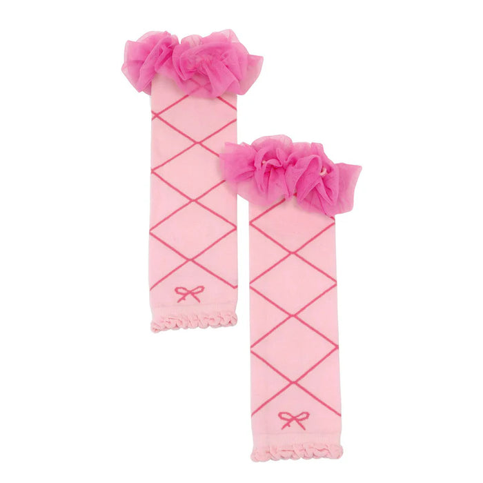 Pink Poppy | Ballerina Pink Ruffle Tulle Leg Warmer