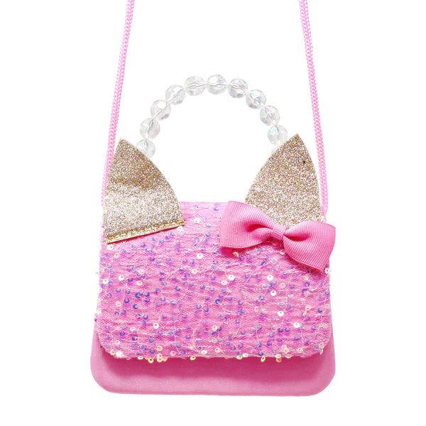 Pink Poppy | Handbag / Shoulder Bag | Sparkly Sequin Hard Handbag