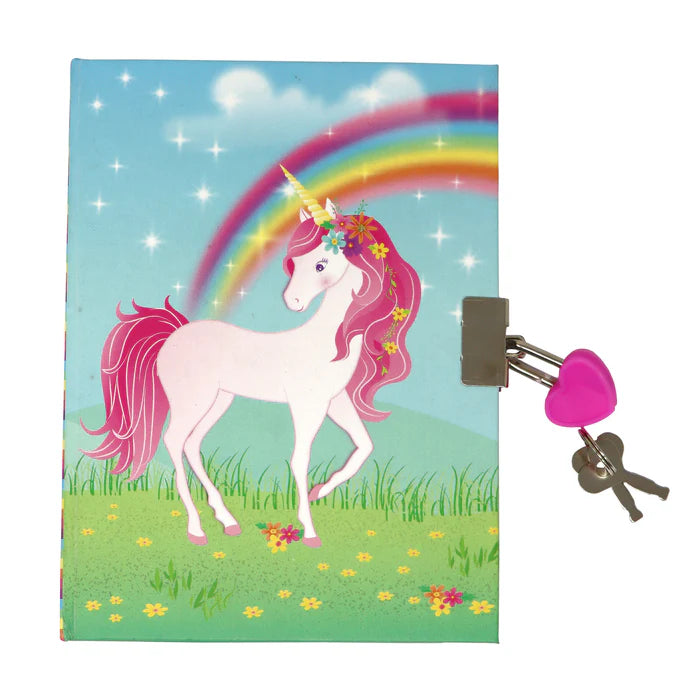 Pink Poppy | Lockable Diary | Unicorn