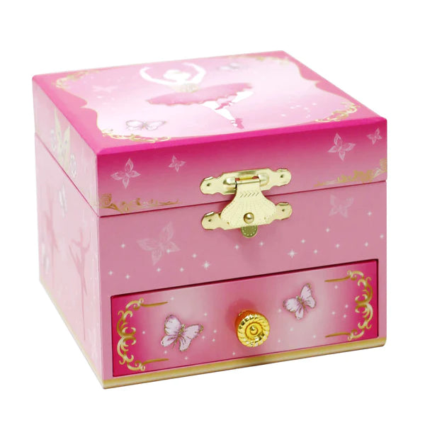 Pink Poppy | Musical Jewellery Box | Butterfly Ballet - Small