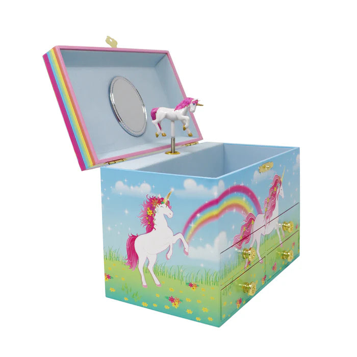 Pink Poppy | Musical Jewellery Box Medium | Stardust Unicorn