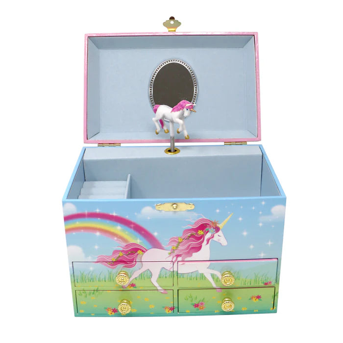 Pink Poppy | Musical Jewellery Box Medium | Stardust Unicorn