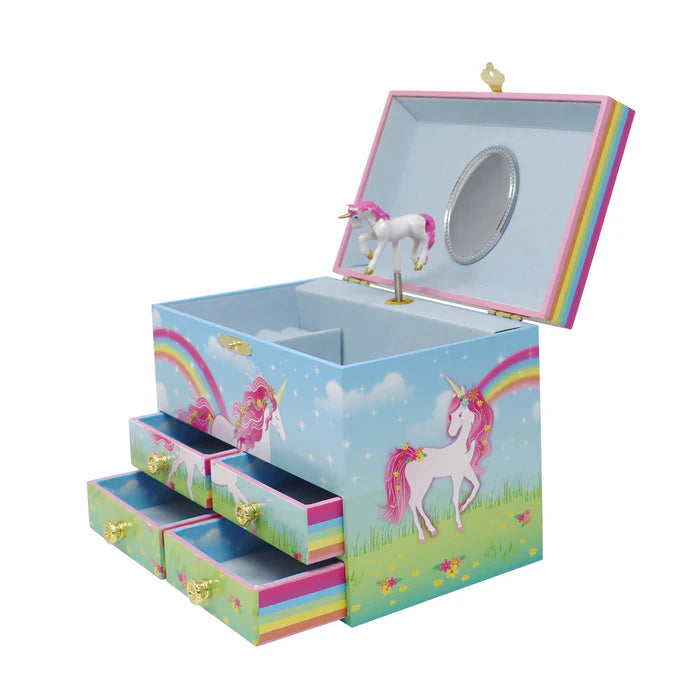 Pink Poppy | Musical Jewellery Box Medium | Stardust Unicorn