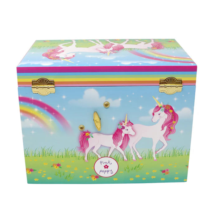 Pink Poppy | Musical Jewellery Box Medium | Stardust Unicorn