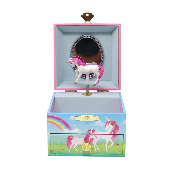 Pink Poppy | Musical Jewellery Box Small | Stardust Unicorn