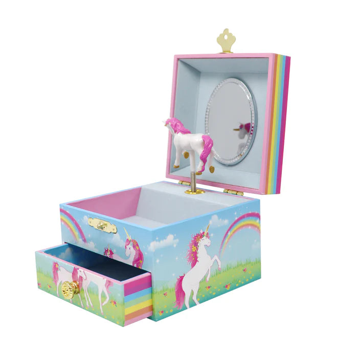 Pink Poppy | Musical Jewellery Box Small | Stardust Unicorn