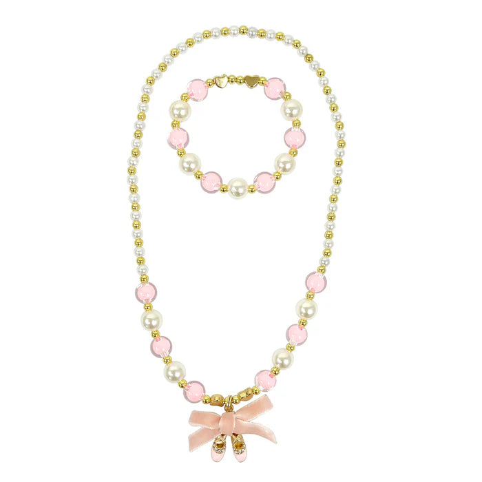 Pink Poppy |  Necklace & Bracelet Set - Ballerina