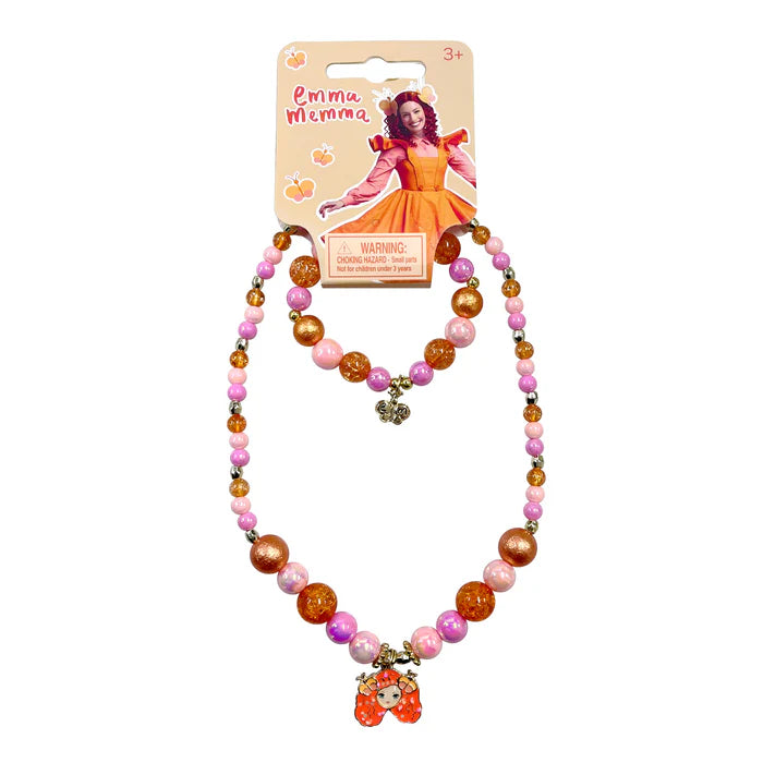 Pink Poppy |  Necklace & Bracelet Set - Emma Memma