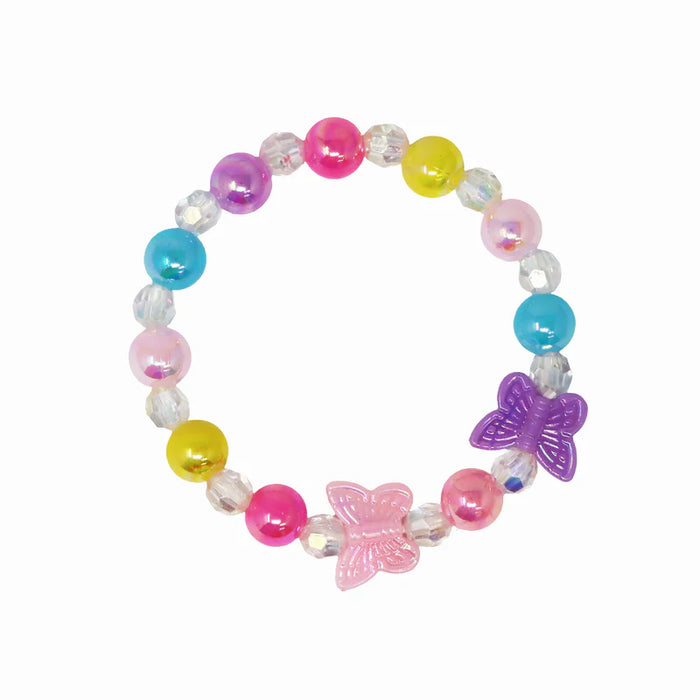 Pink Poppy | Butterfly Necklace & Bracelet Set