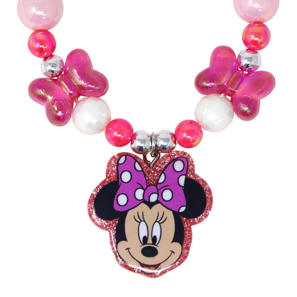 Pink Poppy | Necklace & Bracelet set - Minnie Mouse
