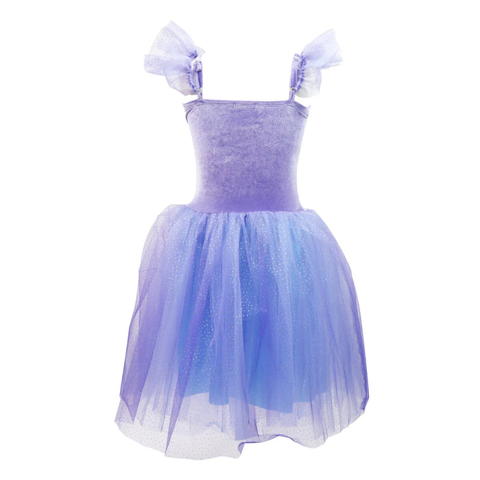 Pink Poppy | Princess Violet Velvet Dress with Tulle Skirt