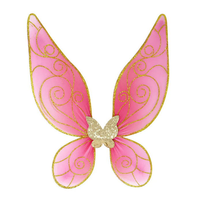 Pink Poppy | Wings | Butterfly Ballet Pink & Gold Sparkle