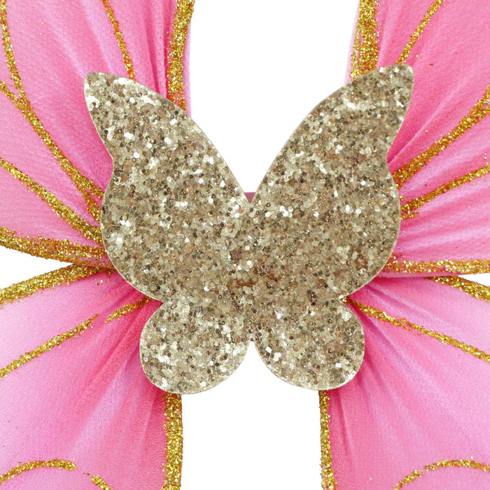 Pink Poppy | Wings | Butterfly Ballet Pink & Gold Sparkle
