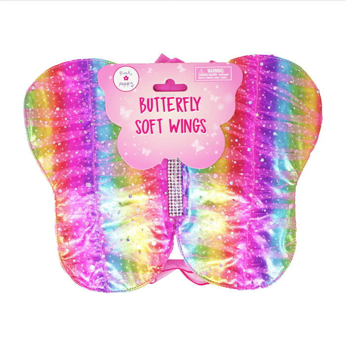 Pink Poppy | Wings | Soft - Butterfly Metallic Rainbow