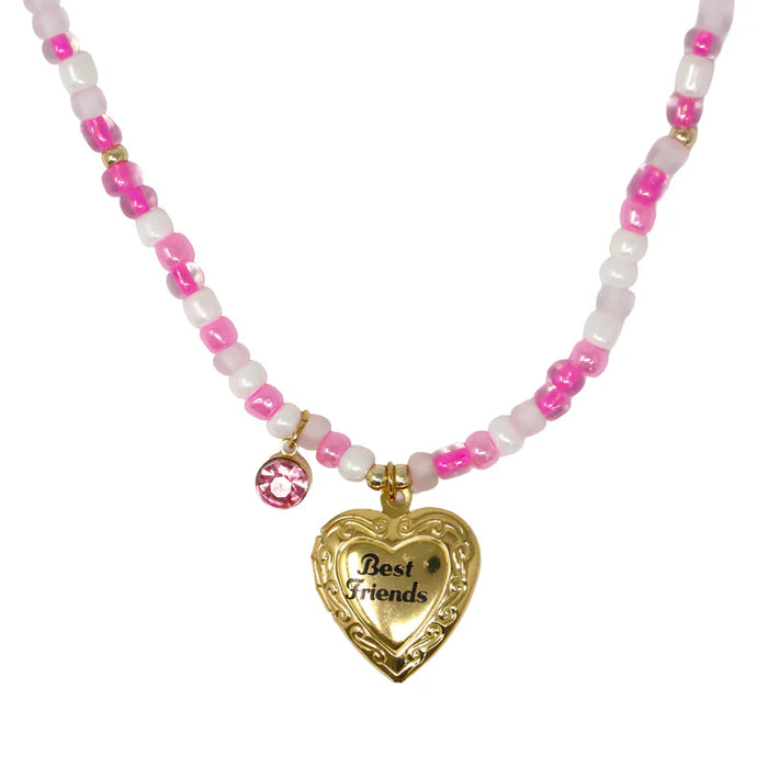 Pink Poppy | BFF Locket Necklace Set