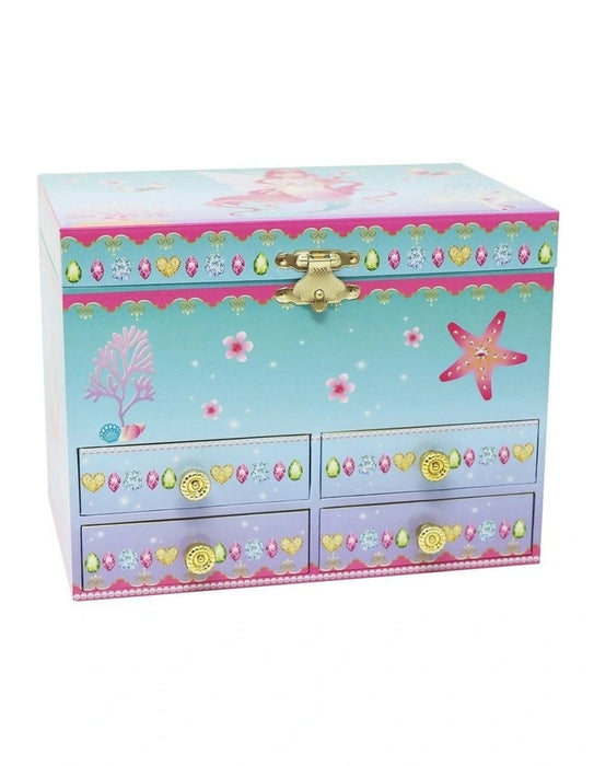 Pink Poppy | Musical Jewellery Box | Shimmering Mermaid - Medium