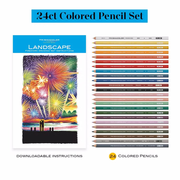 Prismacolor | Pencil Set of 24 – Fireworks Drawing Set