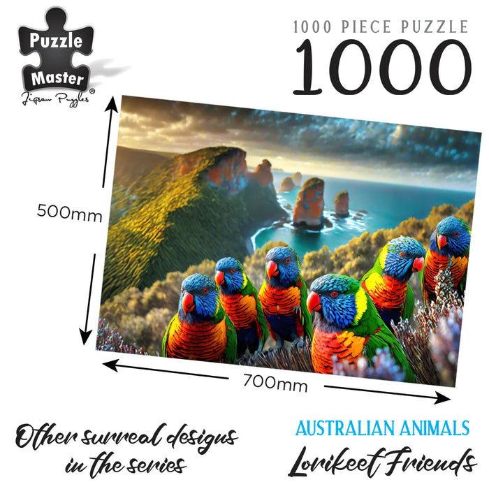 Puzzle Master Puzzle | 1000pc | Lorikeet Friends