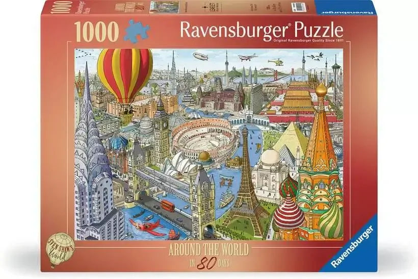 Ravensburger Puzzle | 1000pc | Around the World in 80 Days