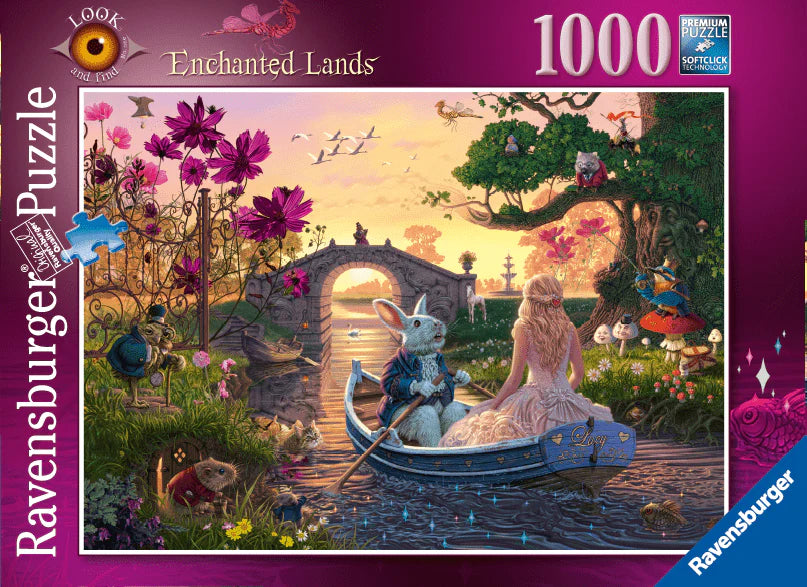Ravensburger Puzzle | 1000pc | Enchanted Lands - Look & Find