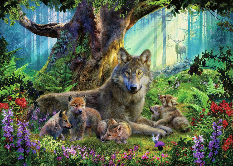Ravensburger Puzzle | 1000pc | Wolves in the Forest