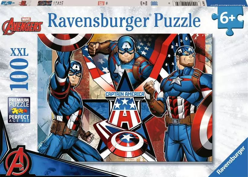 Ravensburger Puzzle | 100pc | Marvel Captain America