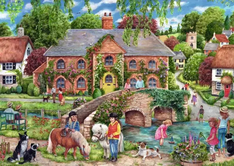 Ravensburger Puzzle | 1000pc | Village Life