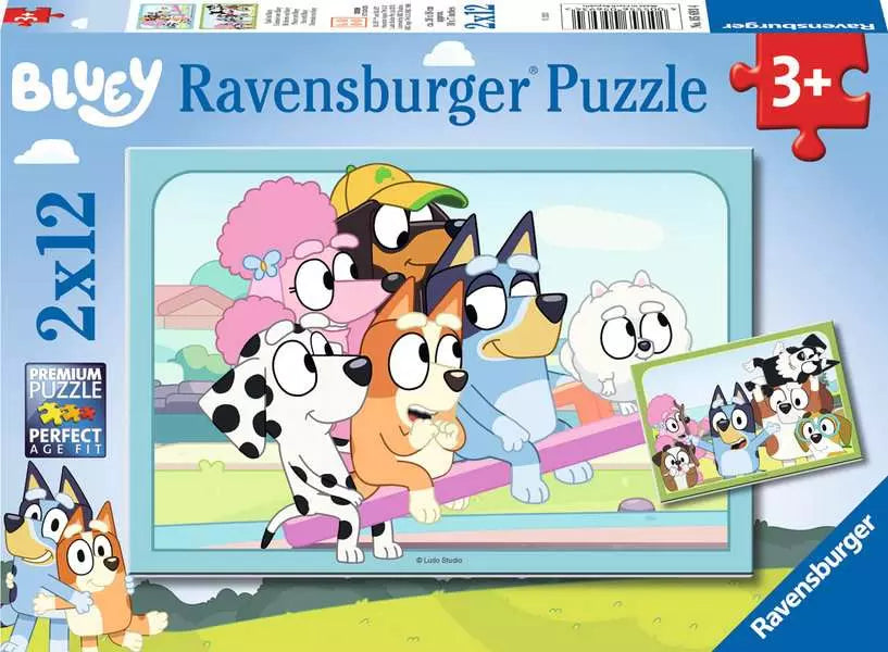 Ravensburger Puzzle | 2x12pc | Fun with Bluey