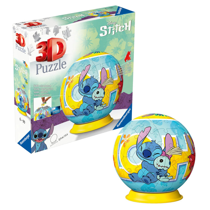 Ravensburger | 3D Puzzle Ball | Disney Stitch