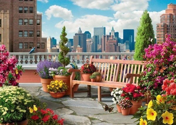 Ravensburger Puzzle 500pc | Large Format | Rooftop Garden