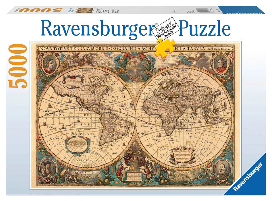 Ravensburger Puzzle | 5000pc |  Antique World Map