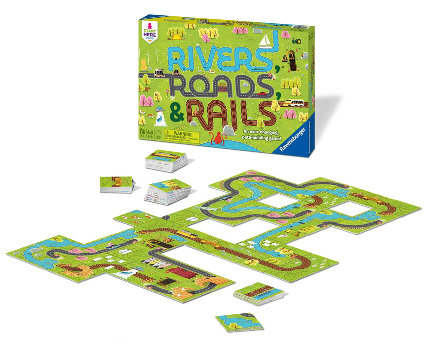 Ravensburger Game | Rivers, Roads & Rails 2