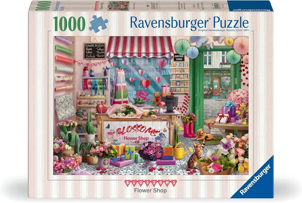 Ravensburger Puzzle | 1000pc | Blossoms Flower Shop