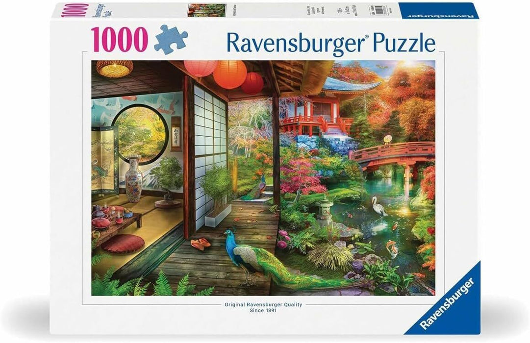 Ravensburger Puzzle | 1000pc | Japanese Garden Teahouse