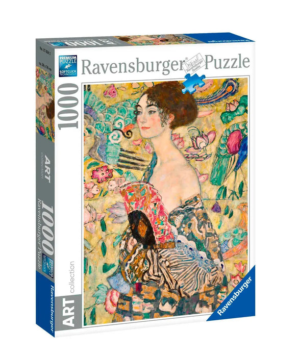 Ravensburger Puzzle | 1000pc | Klimt: Lady with a Fan