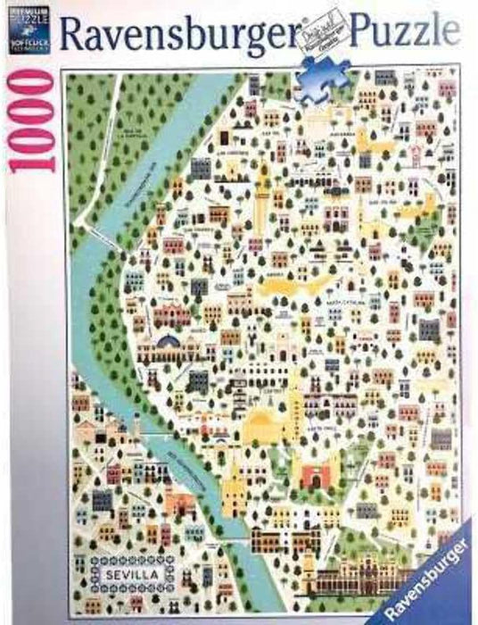 Ravensburger Puzzle | 1000pc | Map of Seville