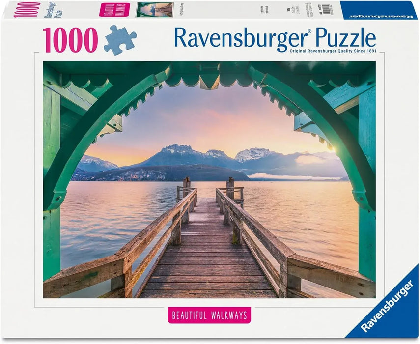 Ravensburger Puzzle | 1000pc | Footbridge at Lac d'Annecy