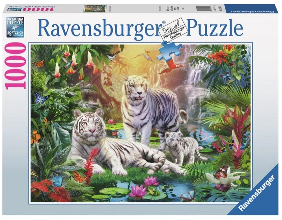 Ravensburger Puzzle | 1000pc |  White Tiger Family