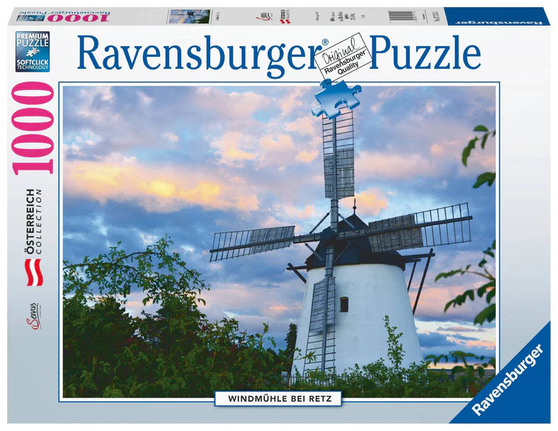 Ravensburger Puzzle | 1000pc | Windmill near Retz