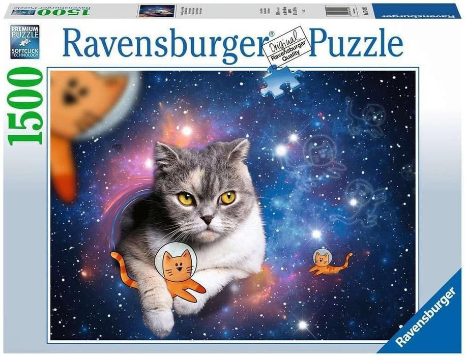 Ravensburger Puzzle | 1500pc | Cats Flying to Outer Space