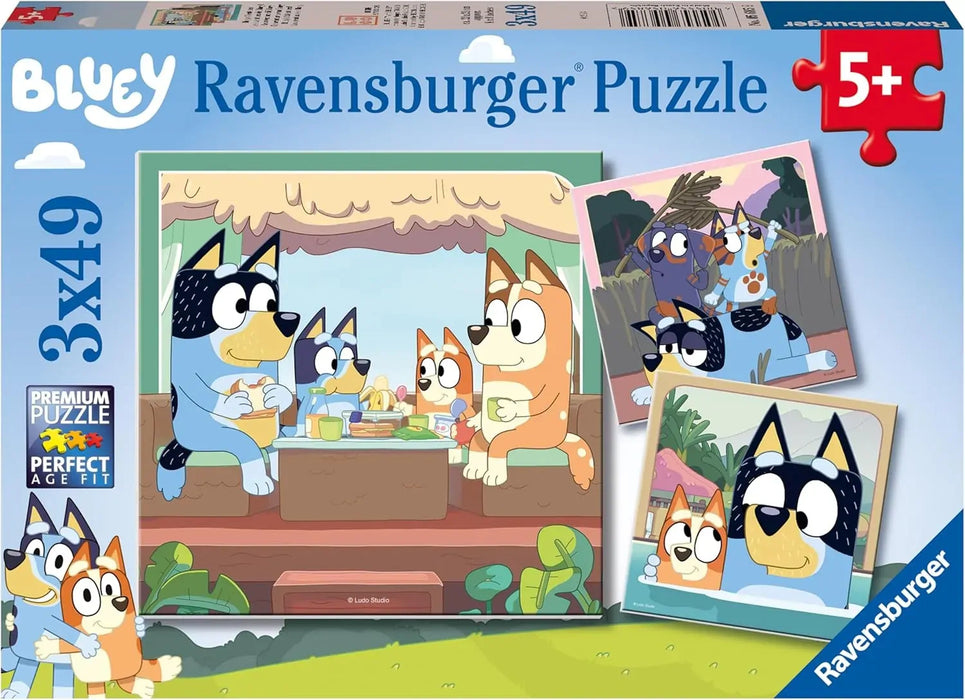 Ravensburger Puzzle 3x49pc Bluey Adventures