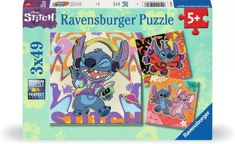 Ravensburger Puzzle 3x49pc Disney Stitch