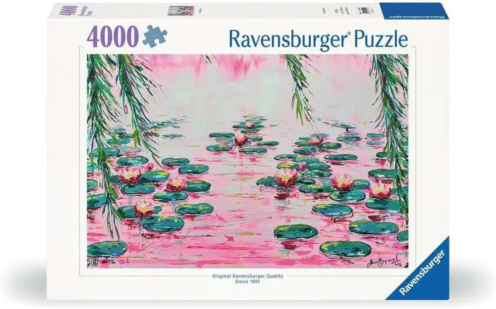 Ravensburger Puzzle 4000pc | Pink Water Lillies
