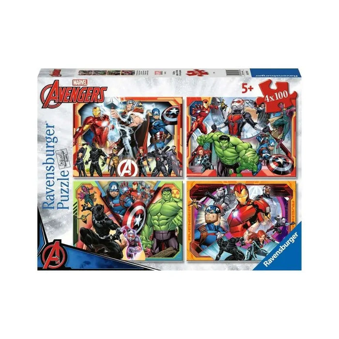 Ravensburger Puzzle | 4 x 100pc | Marvel Avengers