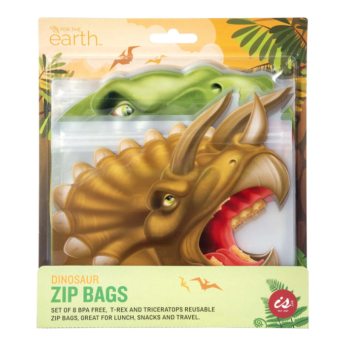Reusable Dinosaur Zip Bags