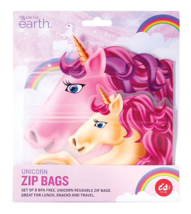Reusable Unicorn Zip Bags