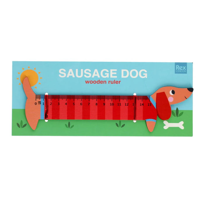 Rex London |  Wooden Ruler Sausage Dog
