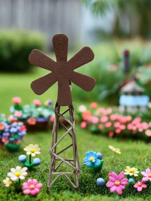 Mini Rustic Windmill