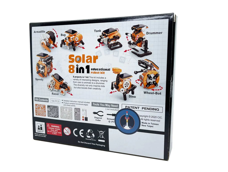 STEM | 8 in 1 Solar Educational Robot Kit